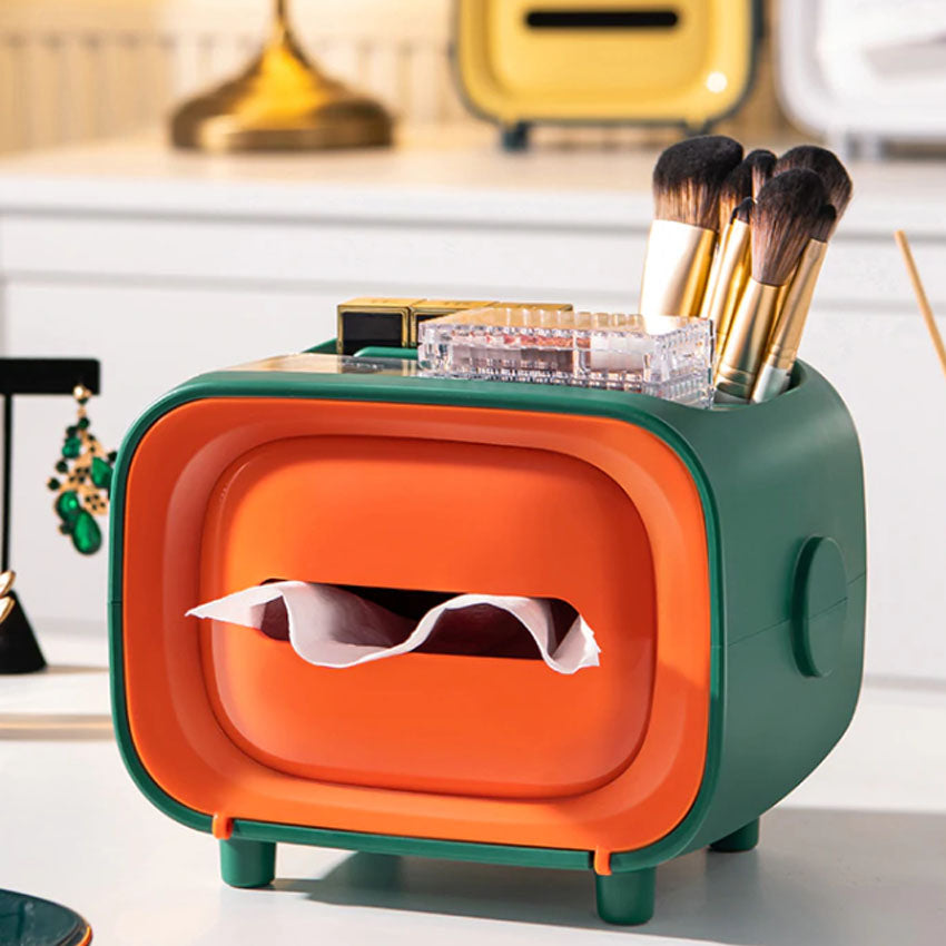 Retro ABS Television Model 2 In1 Tissue Box