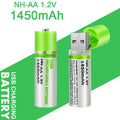 Rechargeable Battery USB Socket Charger AABatt