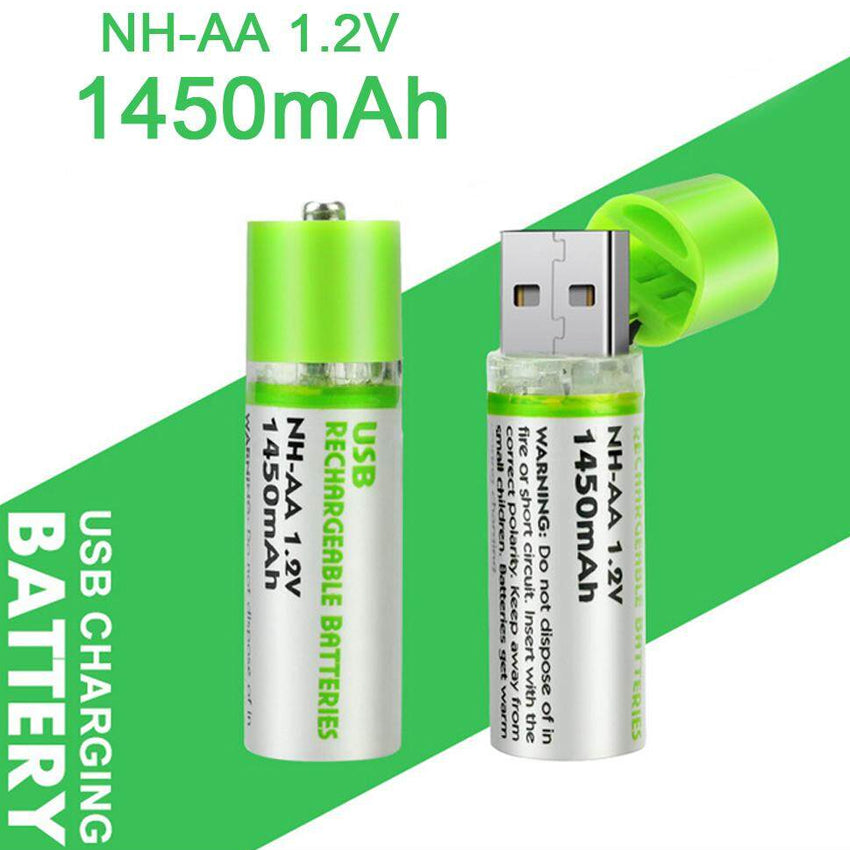 Rechargeable Battery USB Socket Charger AABatt