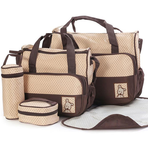 5PCS Baby Diaper bag One Shoulder Baby Bags 8816