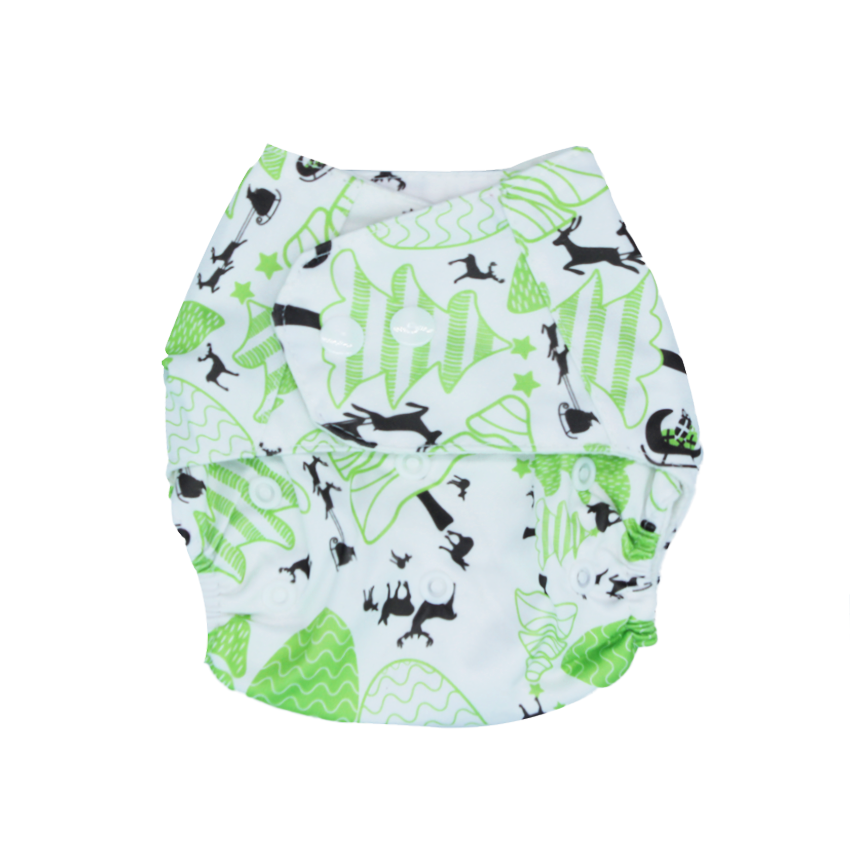 Baby Printed Snap Button Diapers DB-957