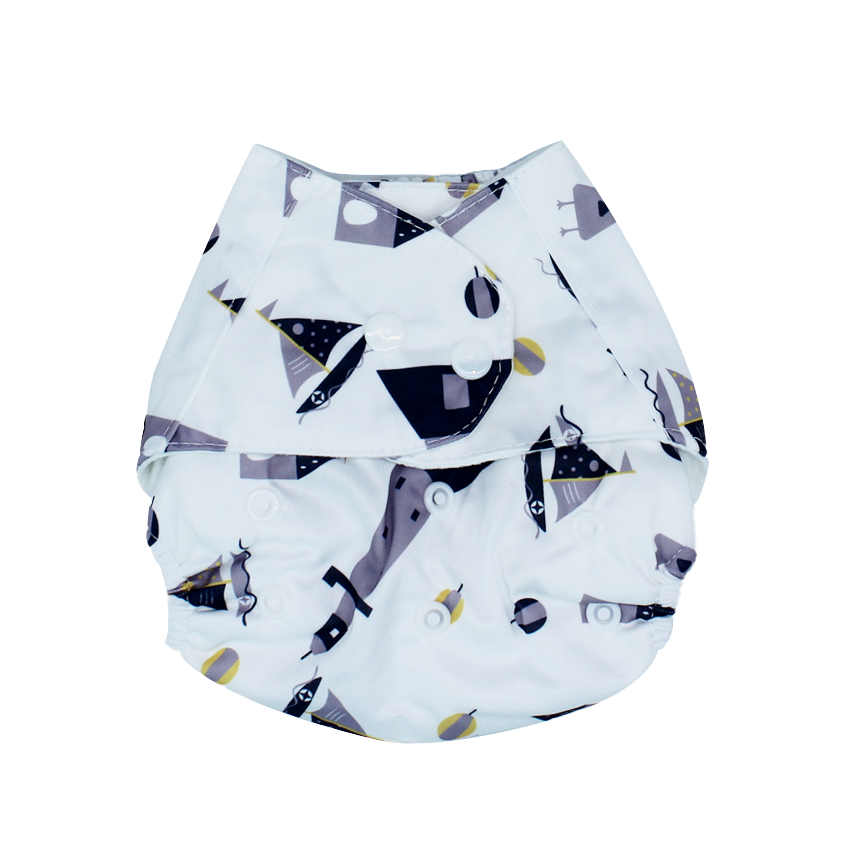 Baby Printed Snap Button Diapers DB-957