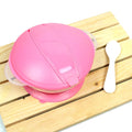 Soft Silicone with suction and spoon Plate Baby Feeding Bowl Plate - YX-244