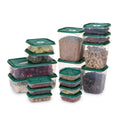 17-Piece Plastic Food Container Set – Airtight, Stackable Food Storage Boxes
