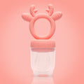 Silicone teether baby fruit bite food supplement