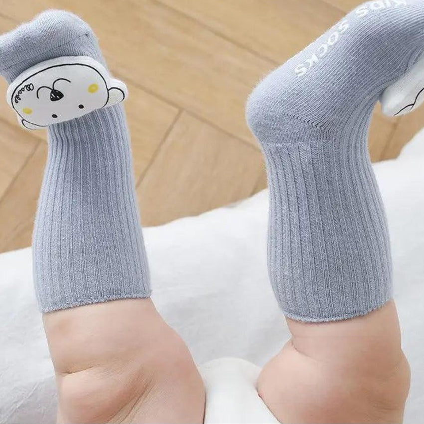 Newborn three-dimensional cartoon doll baby socks XS 0-6 months