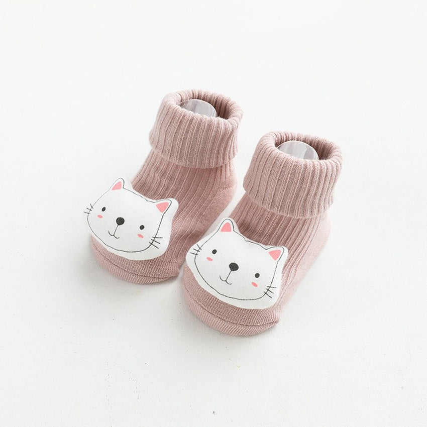Newborn three-dimensional cartoon doll baby socks XS 0-6 months