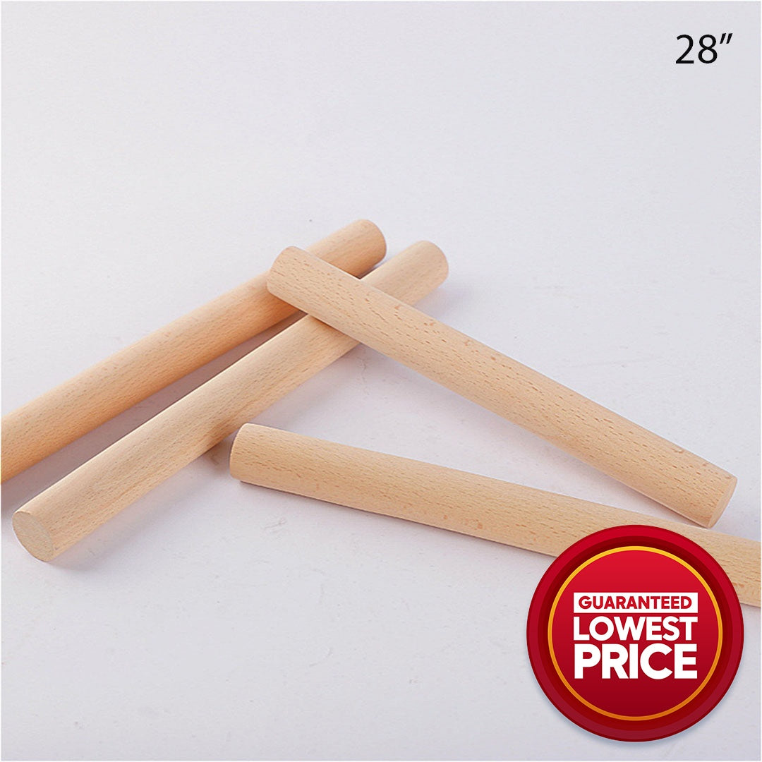Solid Wood Rolling Pin Baking Tool Wooden Rolling Stick