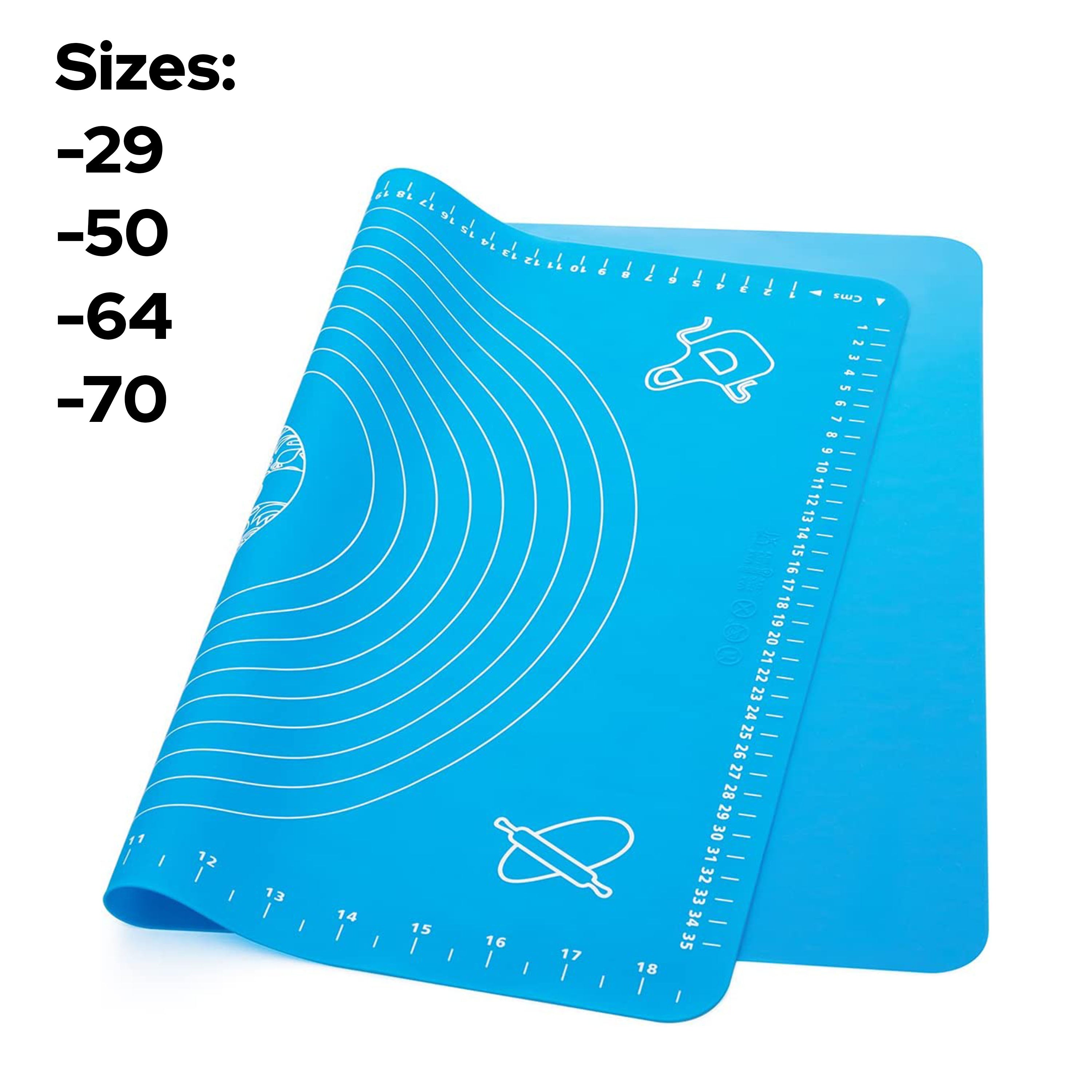 Multi-color silicone baking scale and cake mat rolling non-slip