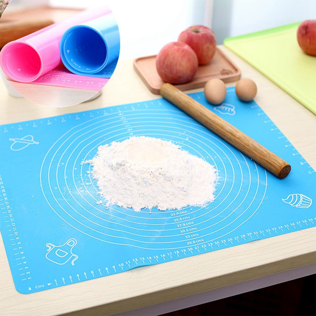 Multi-color silicone baking scale and cake mat rolling non-slip