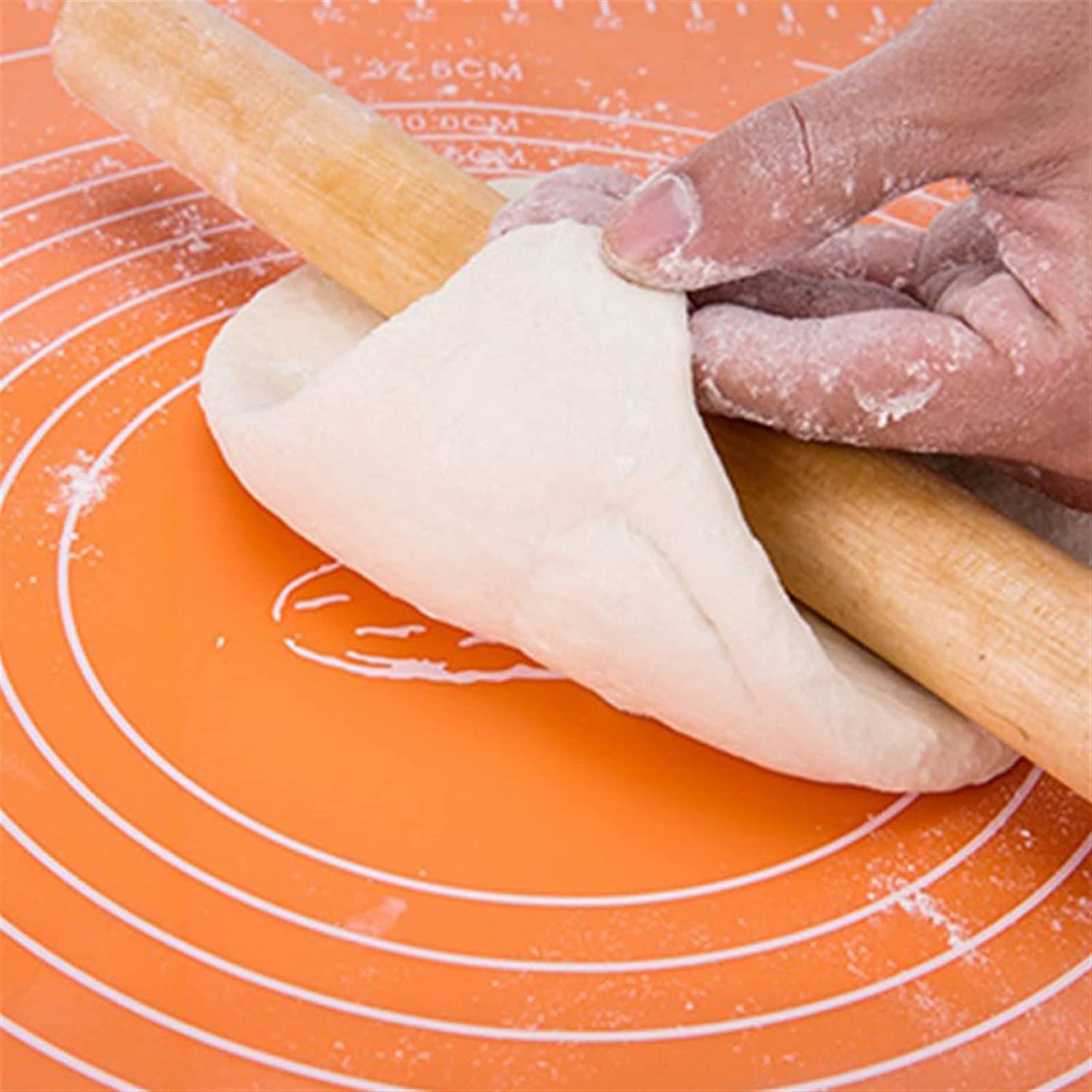 Multi-color silicone baking scale and cake mat rolling non-slip