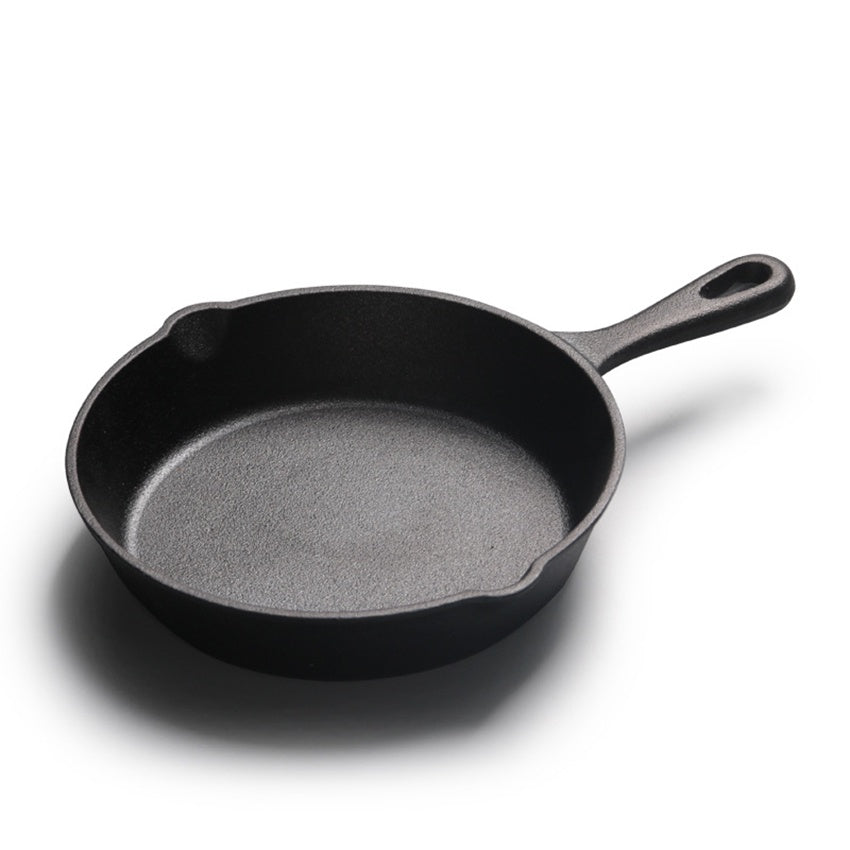 Cast iron pan integrated small frying pan flat bottom