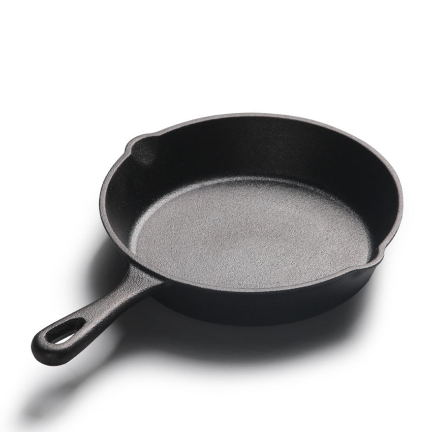Cast iron pan integrated small frying pan flat bottom