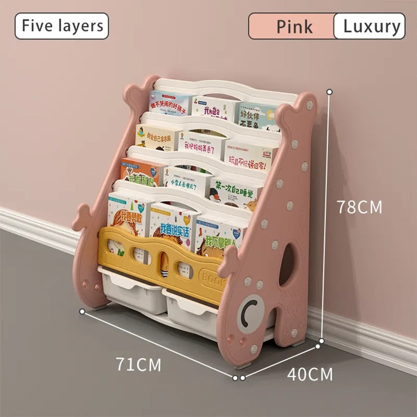 Children's Bookshelf Simple Bookshelf Storage Rack Baby Bookcase Rack