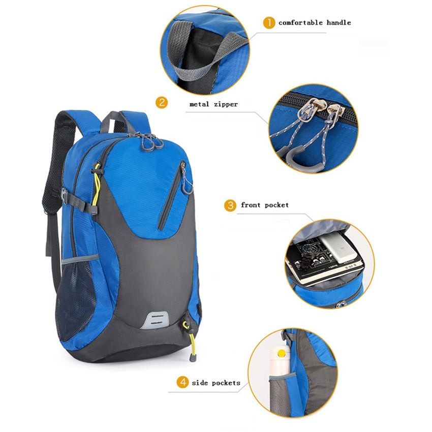 Waterproof Outdoor Backpack Hiking Camping Travel Bag Sports Rucksack WL1
