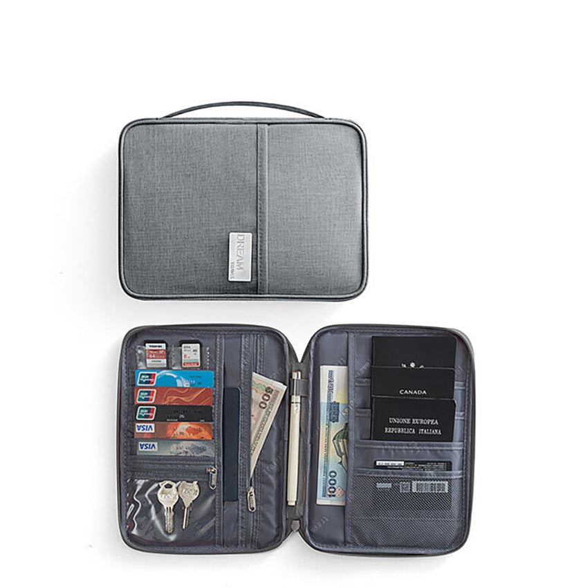 Waterproof Dustproof Document Bag Travel Passport Holder Organizer