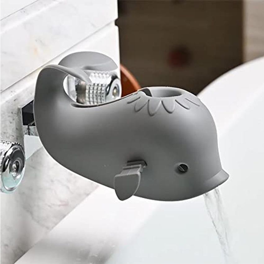 Silicone whale faucet protective cover for children bathing