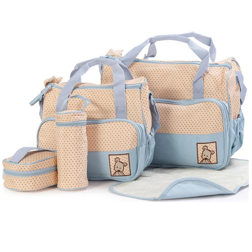 5PCS Baby Diaper bag One Shoulder Baby Bags 8816